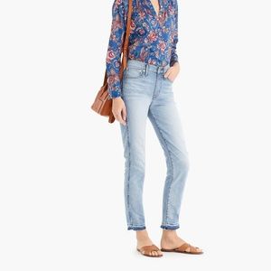 Jcrew vintage straight eco jean in light destroyed